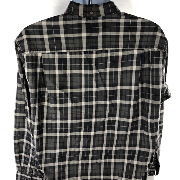 ST JOHNS BAY PREMIUM TWILL SHIRT MENS LARGE TALL BUTTON DOWN LONG SLEEVE DARK - Picture 7 of 11